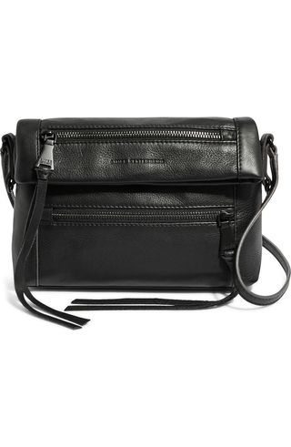 Crosstown Double Entry Leather Crossbody Bag