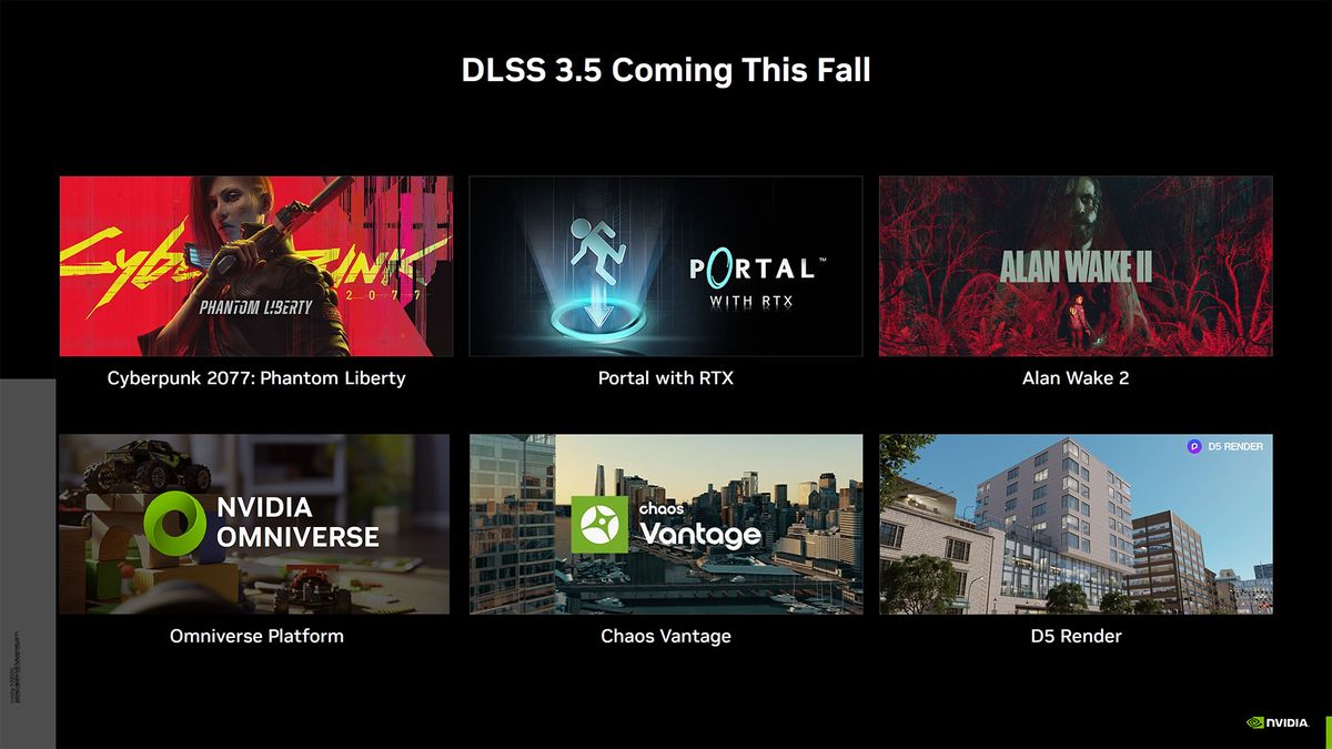 Nvidia Gamescom 2023 slide deck: DLSS 3.5 and more