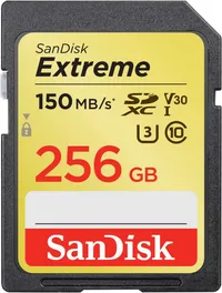 SanDisk Extreme SDXC card (256GB) was £77.99£35.49 at AmazonSave £42 –