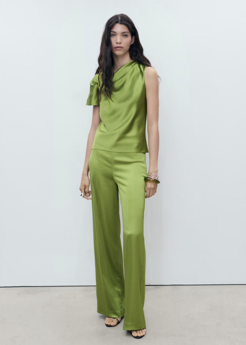Ruched Asymmetric Top