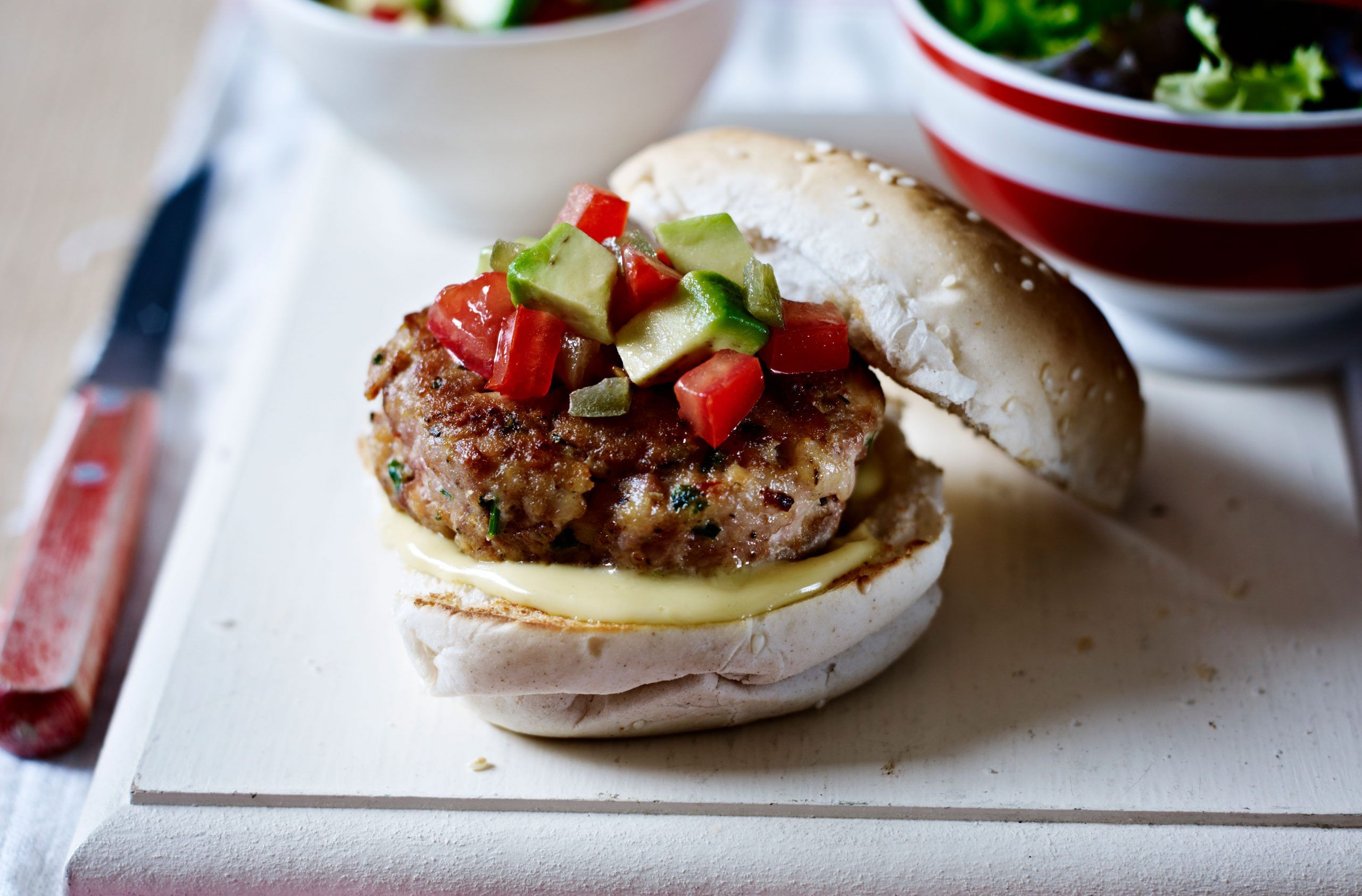 Tex-Mex chicken burgers recipe