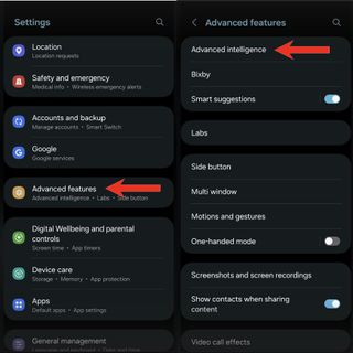 Steps to enable artificial intelligence on Galaxy S24