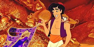 Aladdin, Apu, and Carpet in Aladdin