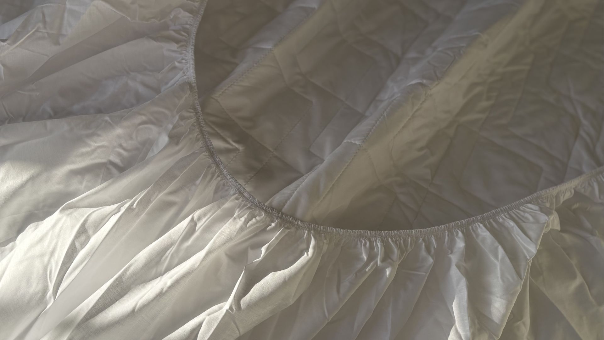 Simba Performance Mattress Protector being tested, on the bed