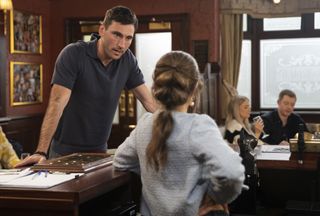 Kit talks to Daisy in the Rovers