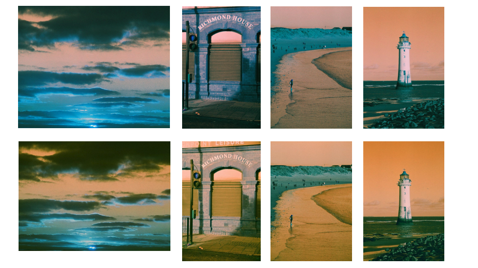 Scans of Harman Switch Azure showing significant tonal differences between Fujifilm and Noritsu scans