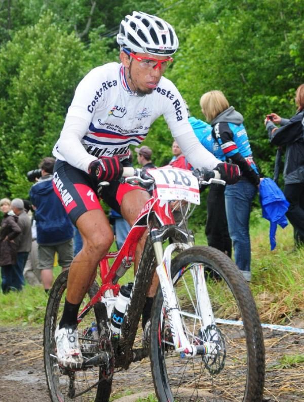 Costa Rican champion (Manuel Prado) in his first world cup race.