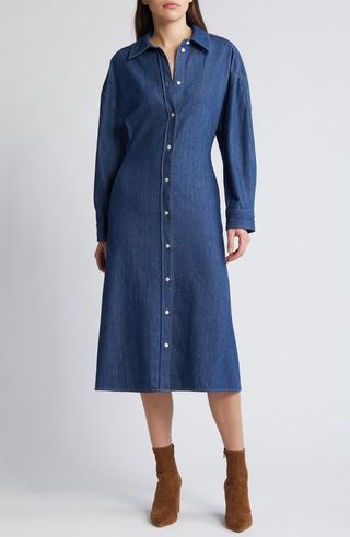 Long Sleeve Denim Shirtdress