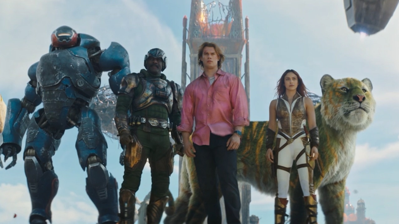 Adam and his heroic friends standing together in Masters of the Universe