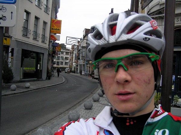 Euro 'cross camp's Cody Cox in Izegem, Belgium