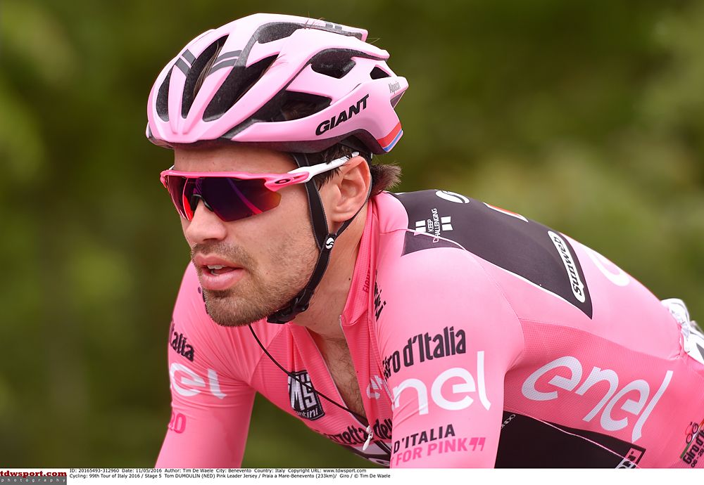 Tom Dumoulin (Giant-Alpecin) in pink