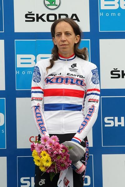 British champion Helen Wyman (Kona) finished third in Tabor.