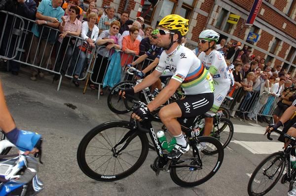 Road world champion Mark Cavendish (Team Sky) would go on to steal all the headlines on stage 2