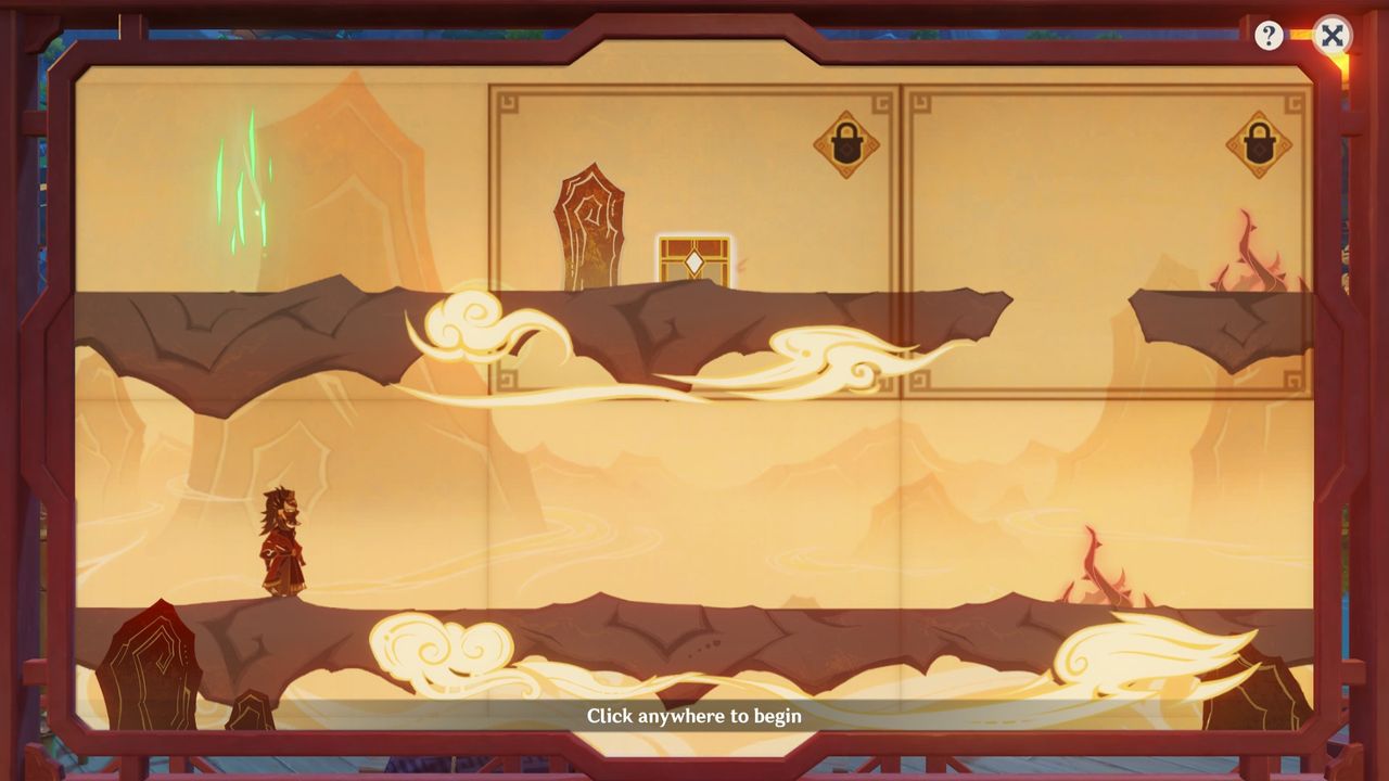 Genshin Impact Paper Theater - Across Peaks scene one