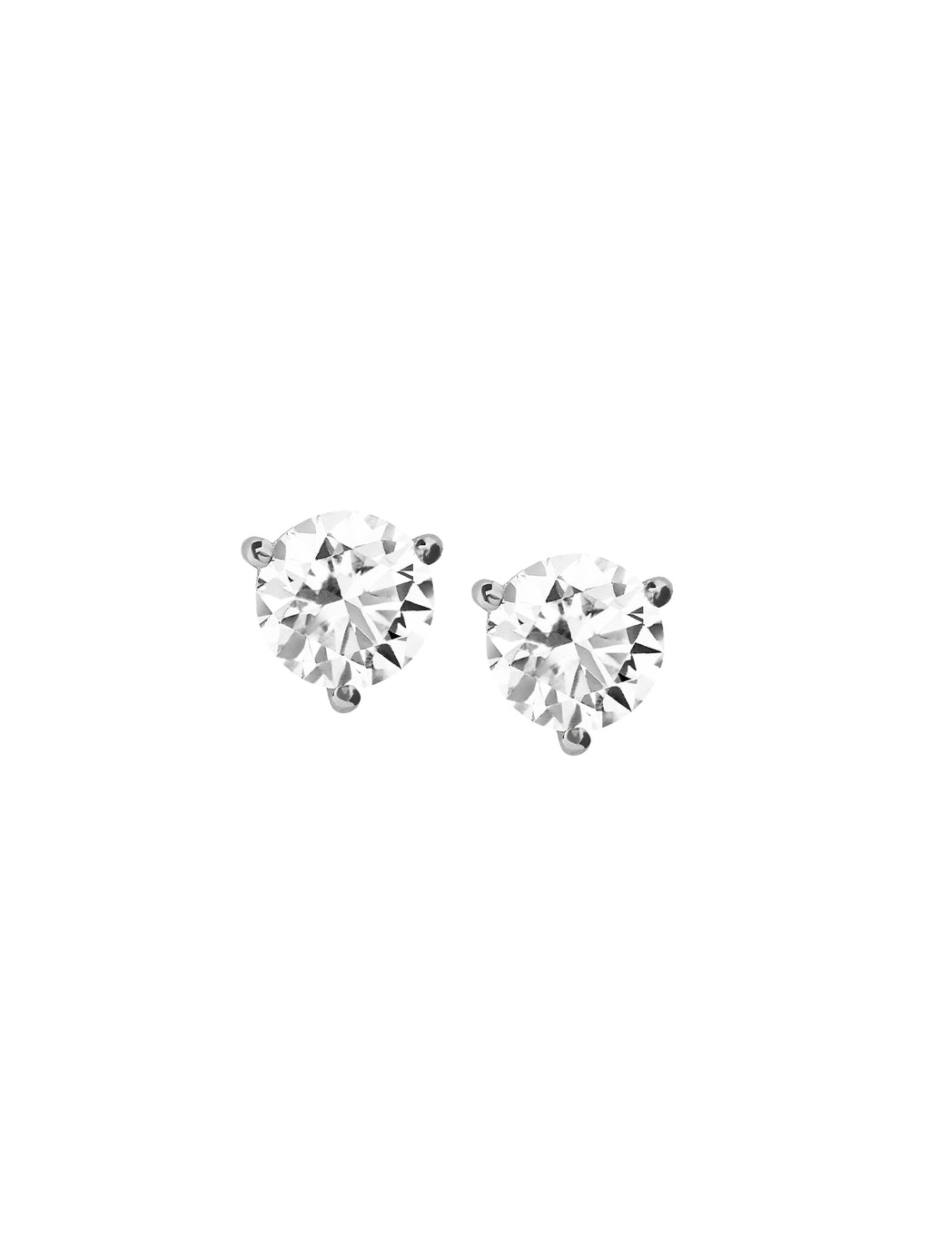 Classic Martini Stud Earrings in Moissanite