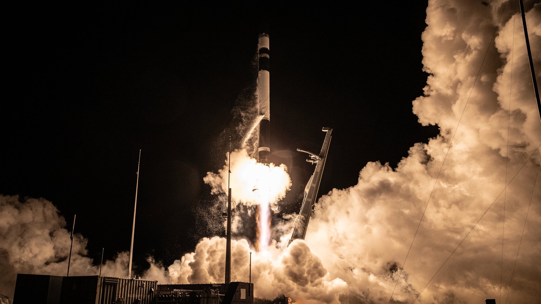 A Rocket Lab Electron rocket launches "The Grain Goddess Provides" mission for the Japanese company iqps from New Zealand on Aug. 6, 2026.