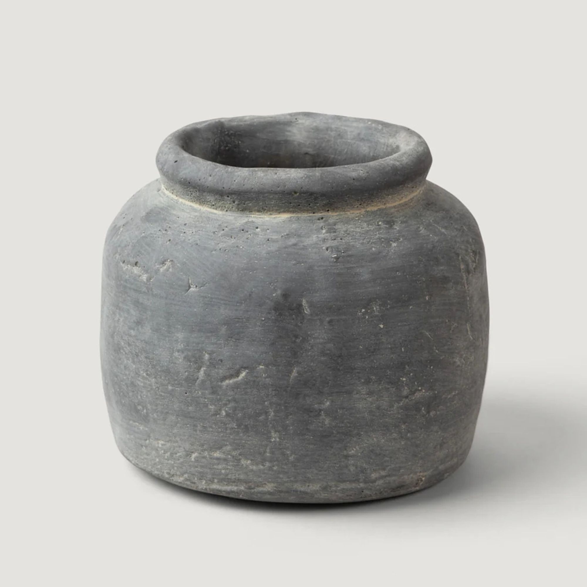 Distressed Rustic Concrete Vase