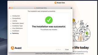 Avast One Mac installation sucessful