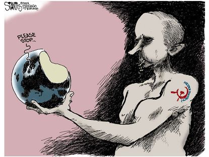 Political cartoon Putin Russia