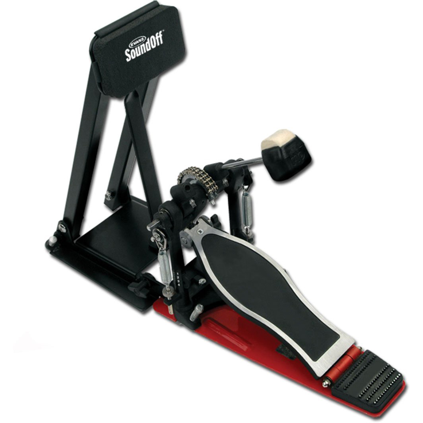 Evans real feel bass pad on a white background