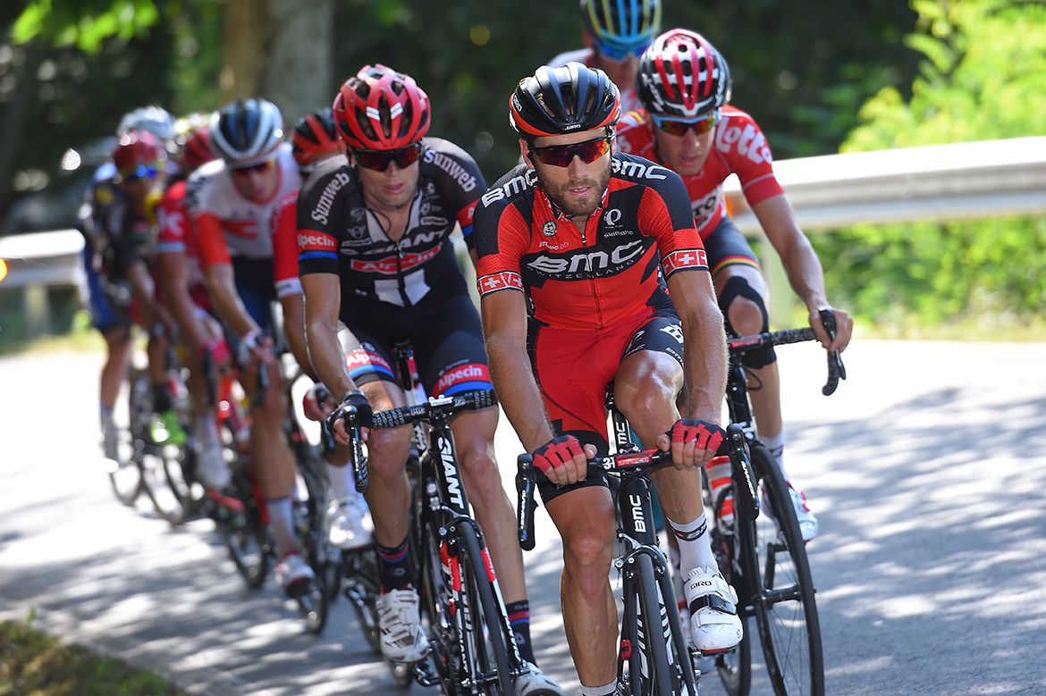 Danilo Wyss (BMC) in the breakaway