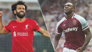 Mo Salah of Liverpool and Michail Antonio of West Ham United could both feature in the Liverpool vs West Ham live stream