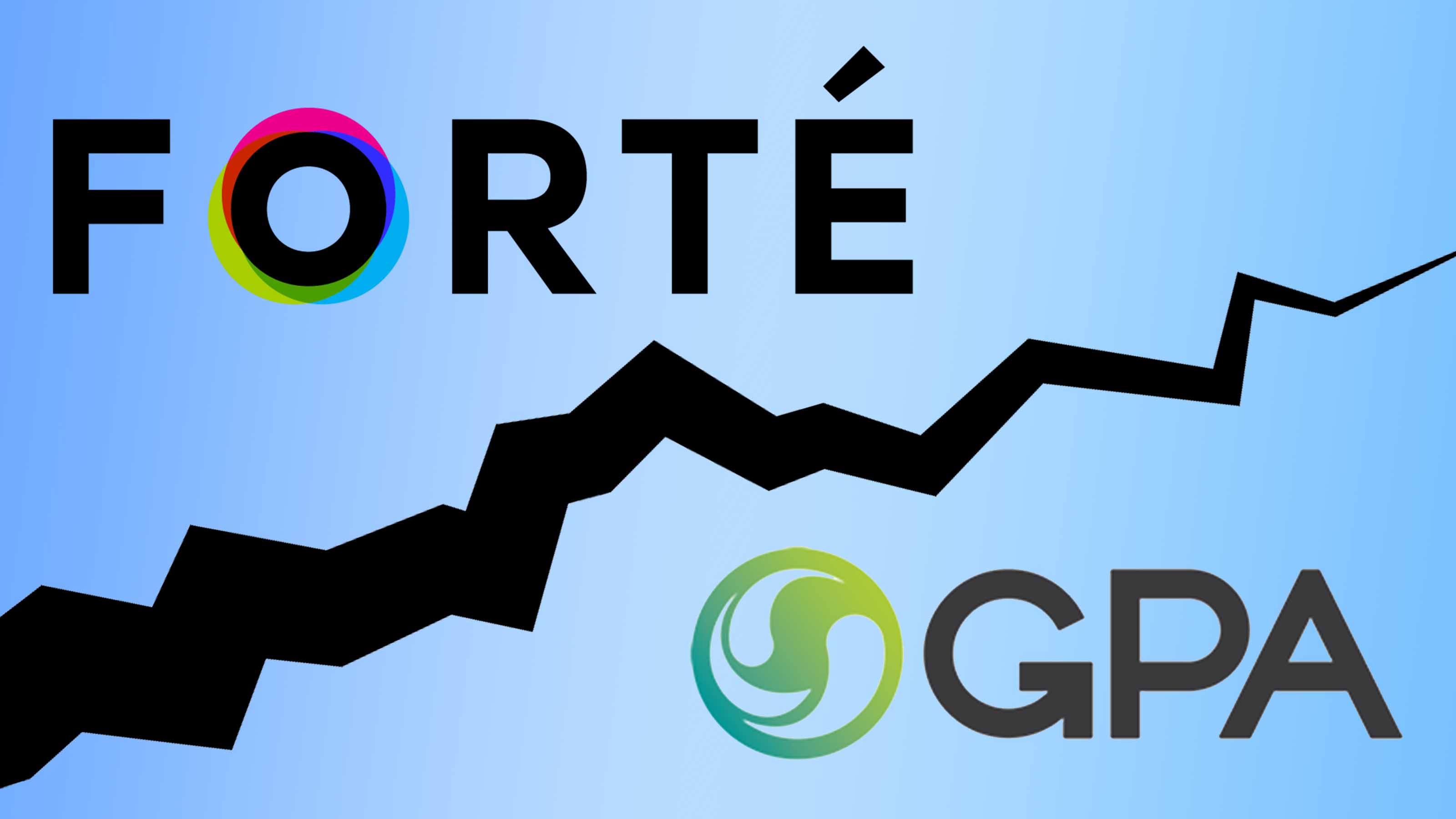 FORTE and GPA logos split apart