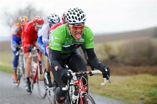 Heinrich Haussler (Cervelo) took the green jersey for a ride