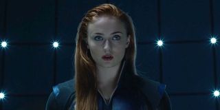 Sophie Turner Jean Grey X-men apocalypse danger room scene