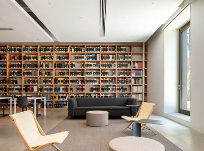 library inside David Zwirner office
