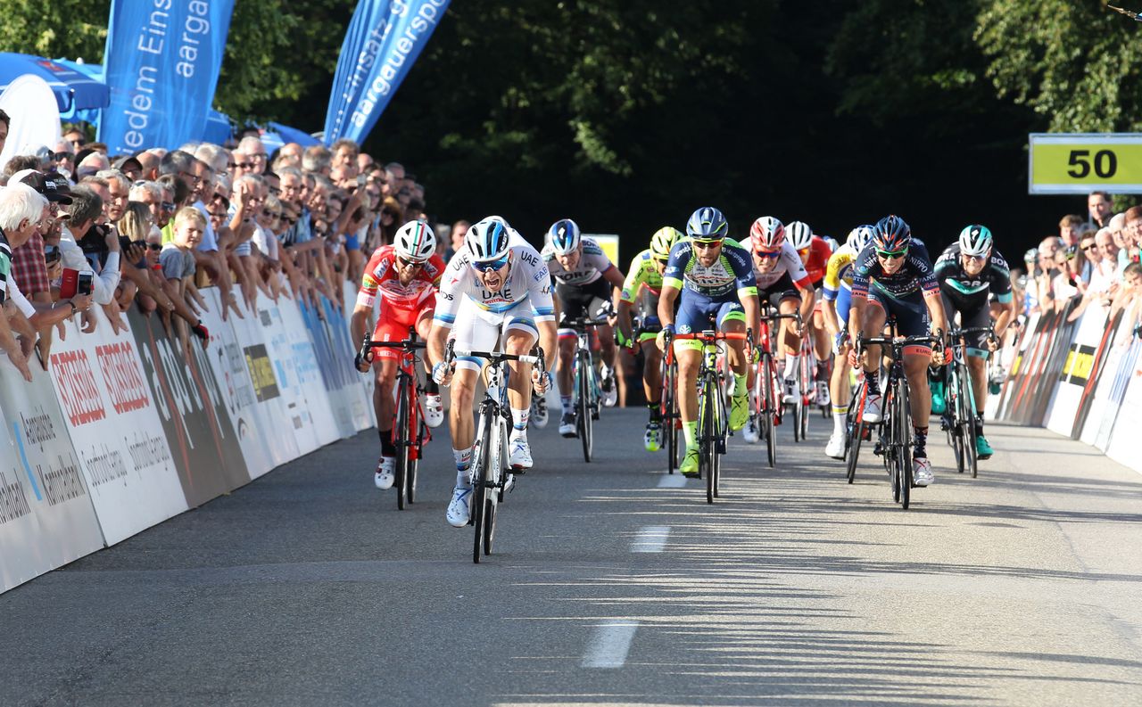 Alexander Kristoff (UAE Team Emirates) powers to victory