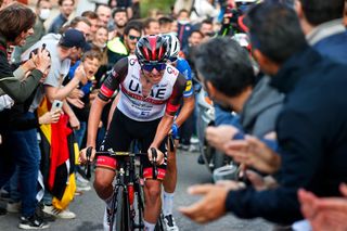 Tadej Pogacar pours on the pressure on the final climb at Il Lombardia