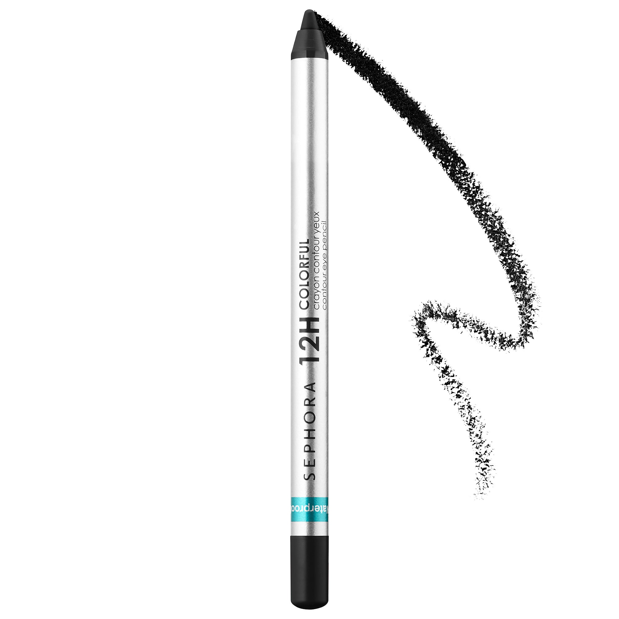 12 Hour Colorful Contour Pencil Eyeliner - 01 Black Lace