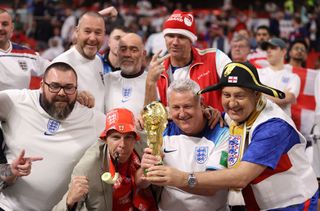 England fans ahead of the World Cup quarter-final clash with France