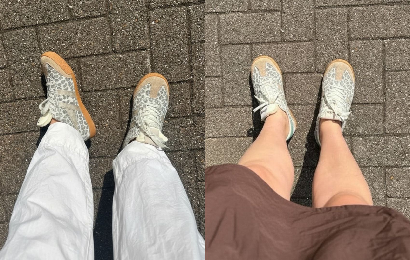 Image of Gola leopard print trainers