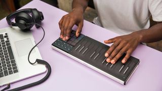 Roli Songmaker Kit in use with laptop