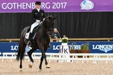 Isabell Werth riding Weihegold OLD at the European Dressage Championships