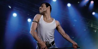 Rami Malek as Freddy Mercury in Bohemian Rhapsody