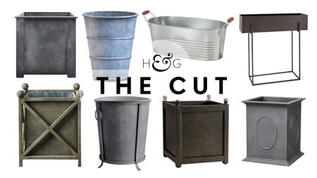 Zinc planters hero image
