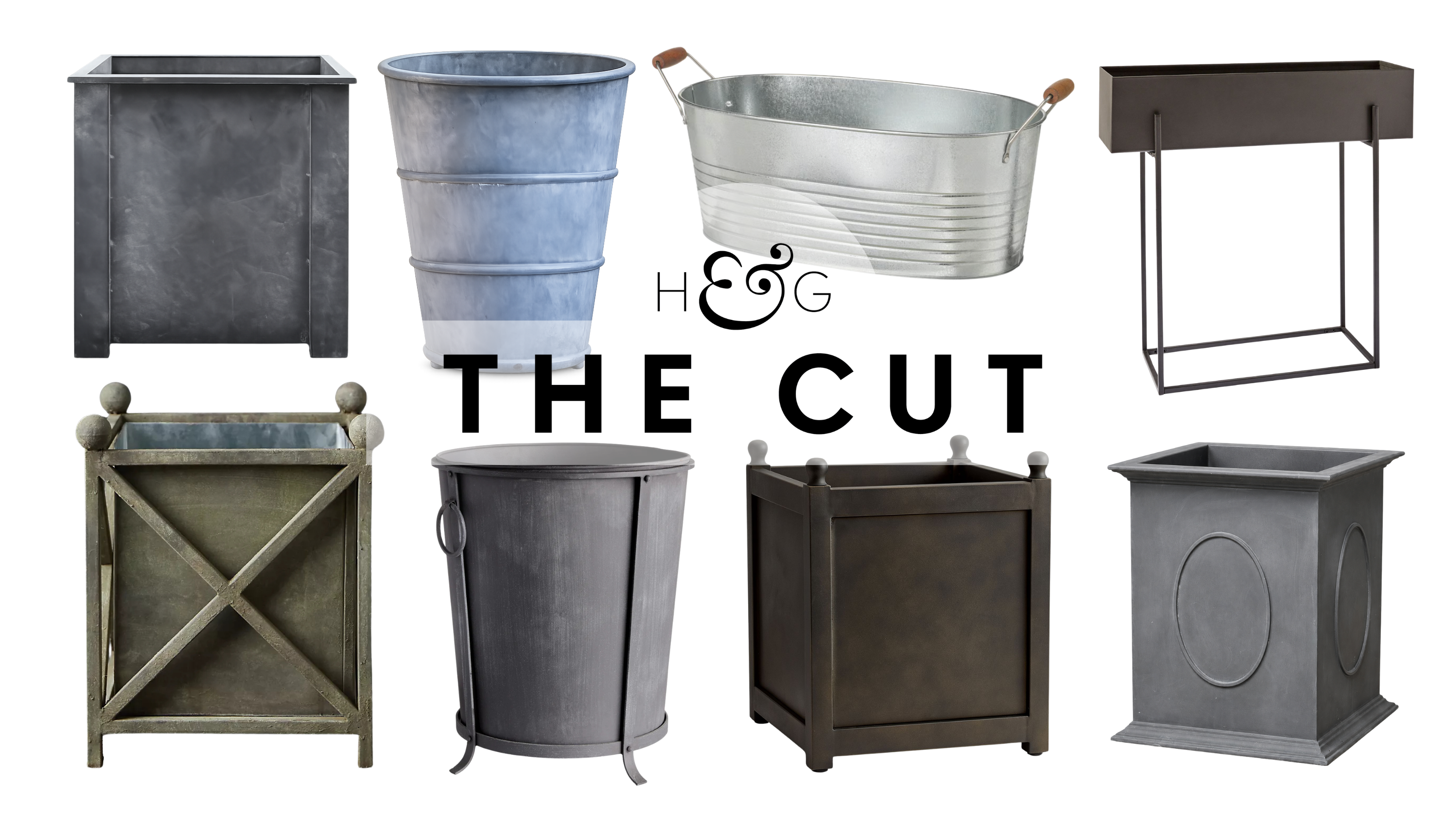 Zinc planters hero image