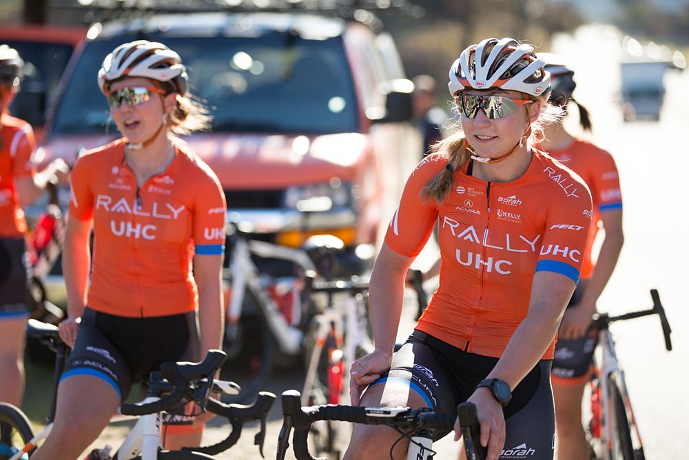 Megan Jastrab racing for Rally UHC Cycling in 2019
