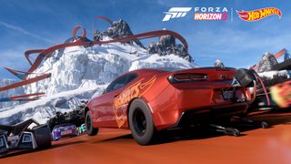 Forza Horizon 5 Hot Wheels DLC orange Chevrolet car racing