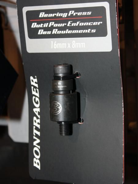 Mechanics who regularly service Trek-branded full-suspension bikes might find some use for Bontrager's various bearing presses.