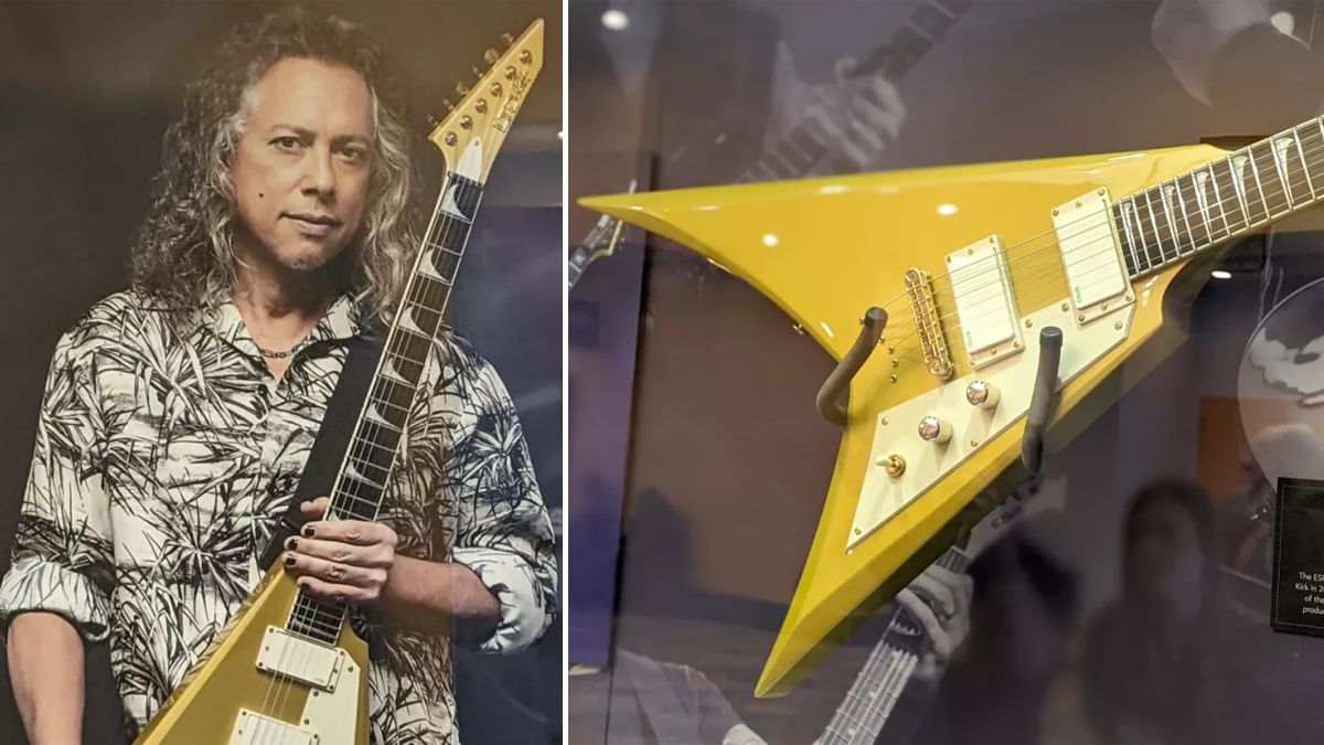 NAMM 2022 ESP Officially Confirms Kirk Hammett Signature V style Model 