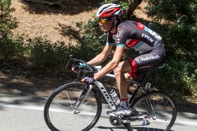 Andy Schleck (Radioshack) spent the day working hard in the break.