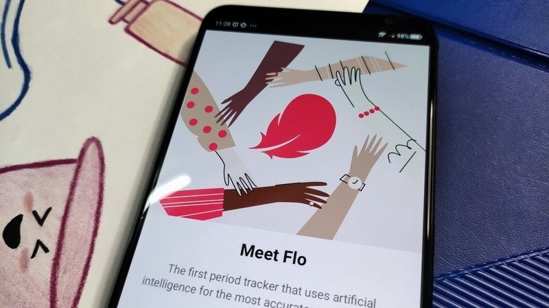 Flo app on a phone
