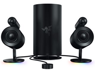 The Razer Nommo Pro brings a subwoofer and separate tweeters to the party.
