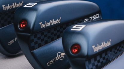 TaylorMade P-970 irons in the TaylorMade x ORBR colorway