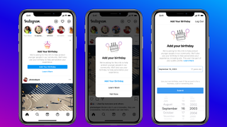 New prompts for sharing your birthday with Instagram