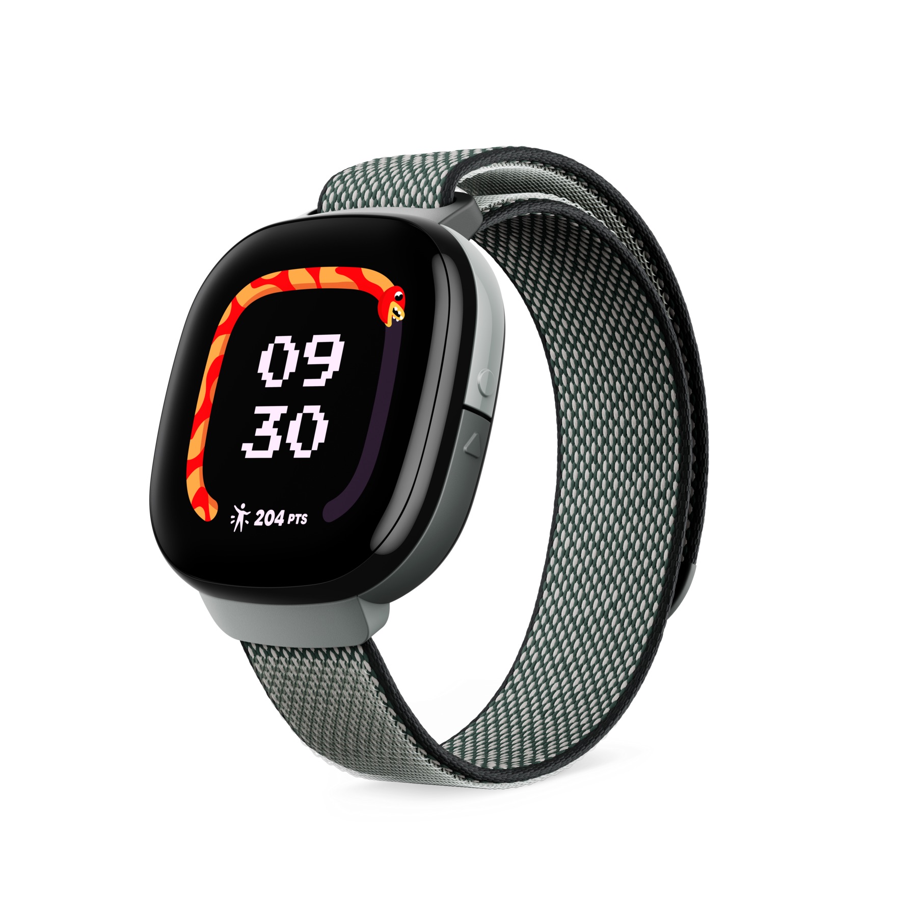 Render of Fitbit Ace LTE with Strange Arcade band